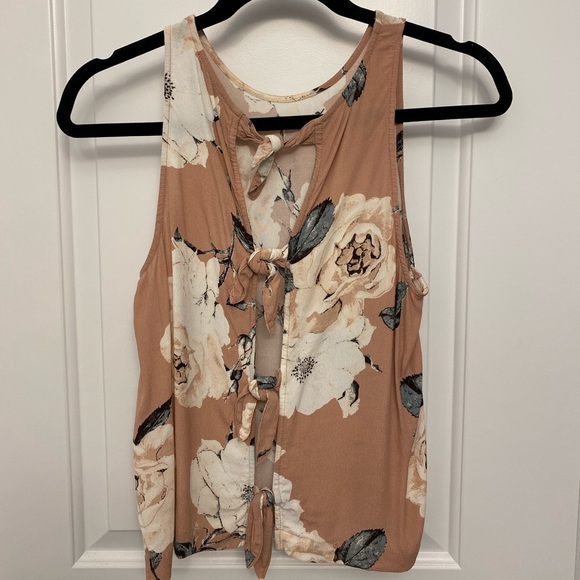 Floral tie back top - Picture 2 of 2